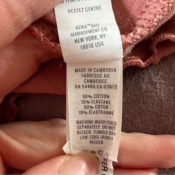 Aerie Ribbed Crop Tee - Picture 4 of 4